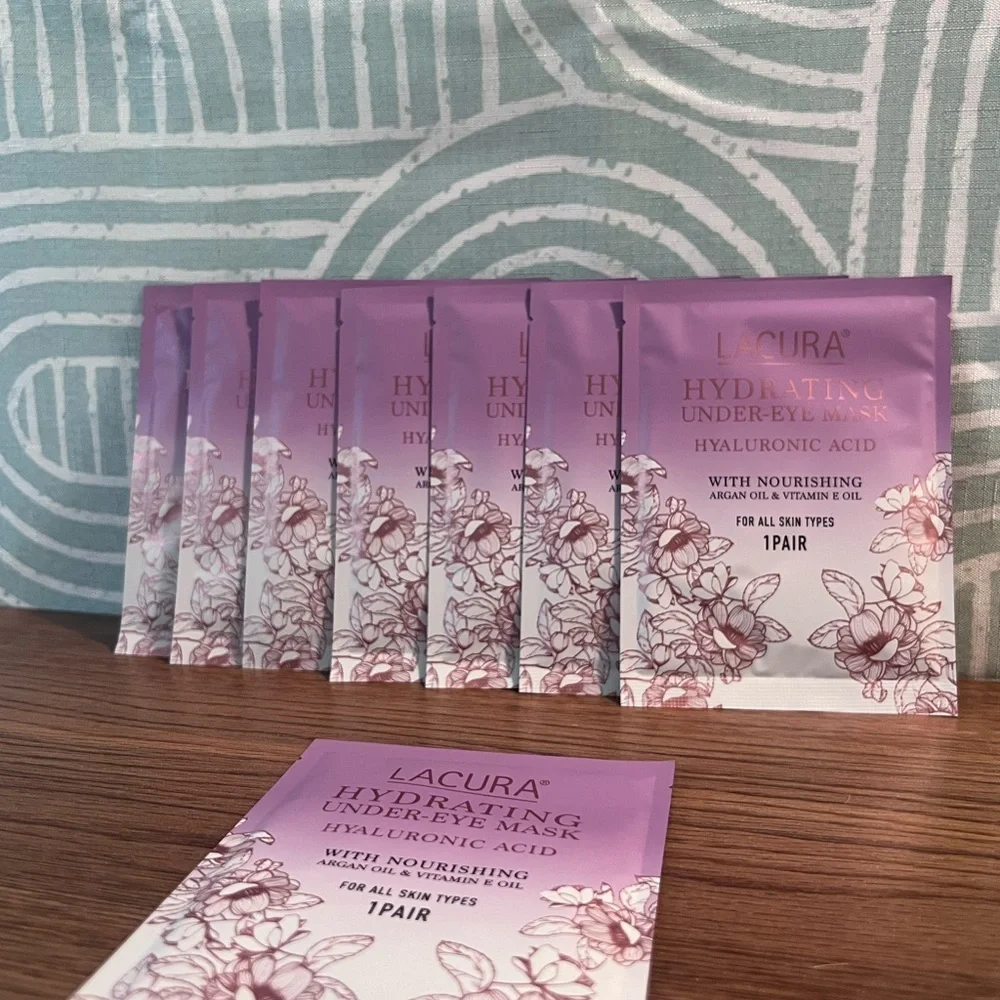 Lacura Hydrating Under-Eye Masks 8-Pack | Hyaluronic Acid | BNIP